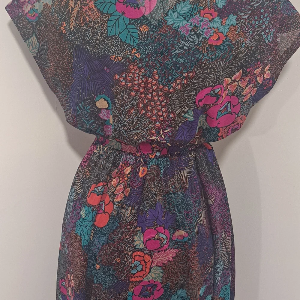 Vintage Walden Classics Boho Retro Witchy Dress with Belt, Size Medium-Large. - Picture 6 of 15
